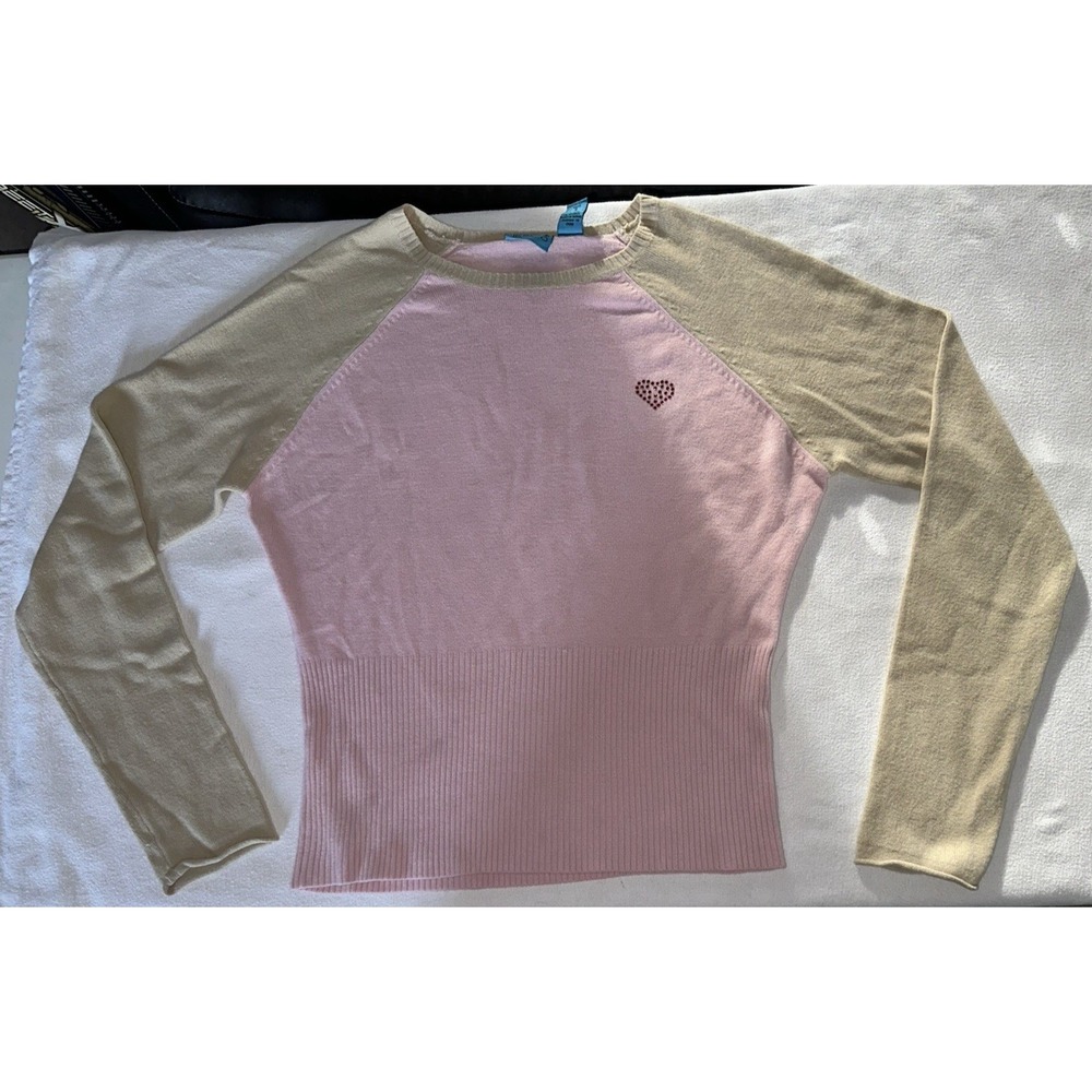 TeeCo Sweater, Large, pullover, Women's, Pink, Long Sleeves #2541